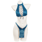 Mortal Kombat Kitada Bikini Swimsuit Cosplay Costume Sexy Swimwear Outfits Halloween Carnival Suit